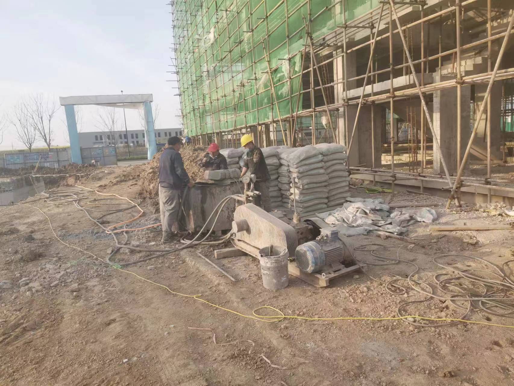 崇阳别墅下沉注浆